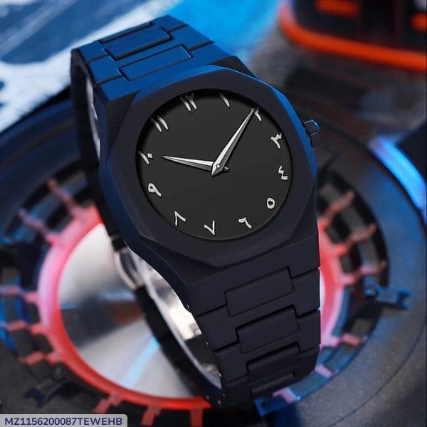 Men's black Stainless Steel Wathch