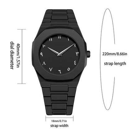 Men's black Stainless Steel Wathch