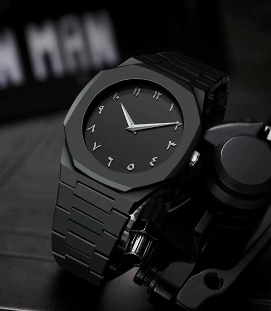 Men's black Stainless Steel Wathch